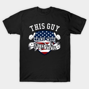 THIS GUY STAND WITH USA | AO-SPORTS | 2 SIDED T-Shirt